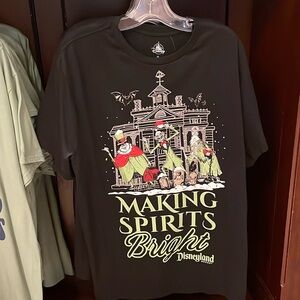 Disney Parks Disneyland Haunted Mansion Hitchhiking Ghosts Christmas T-Shirt
